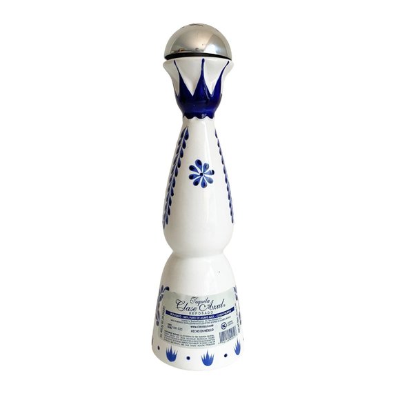 750 ml - Clase Azul Empty Ceramic Tequila Bottle Blue & White - Picture 3 of 5